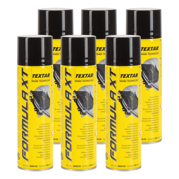 Set 6 Buc Textar Formula XT Spray Curatat Frana / Ambreiaj 500ML 96000200